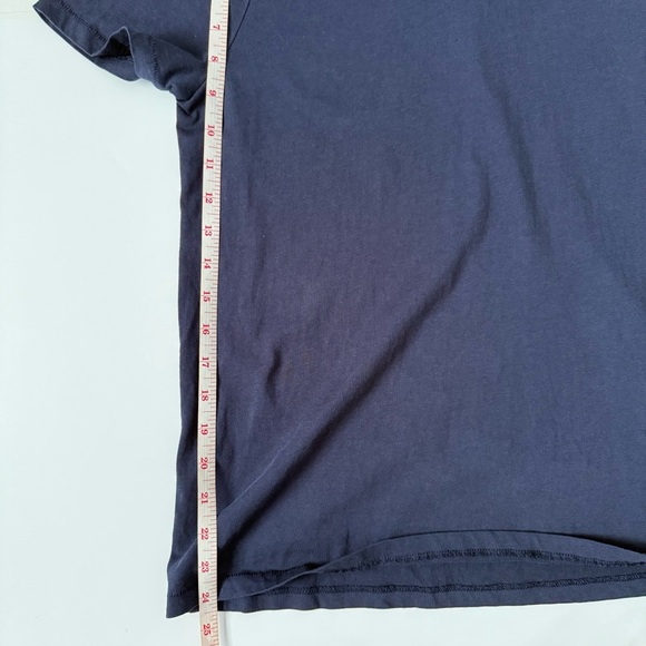 J.Crew Lace Collar Cotton Tee Small EUC Navy - Picture 8 of 9